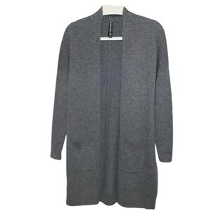 Athleta Long Cashmere Cardigan Grey XS